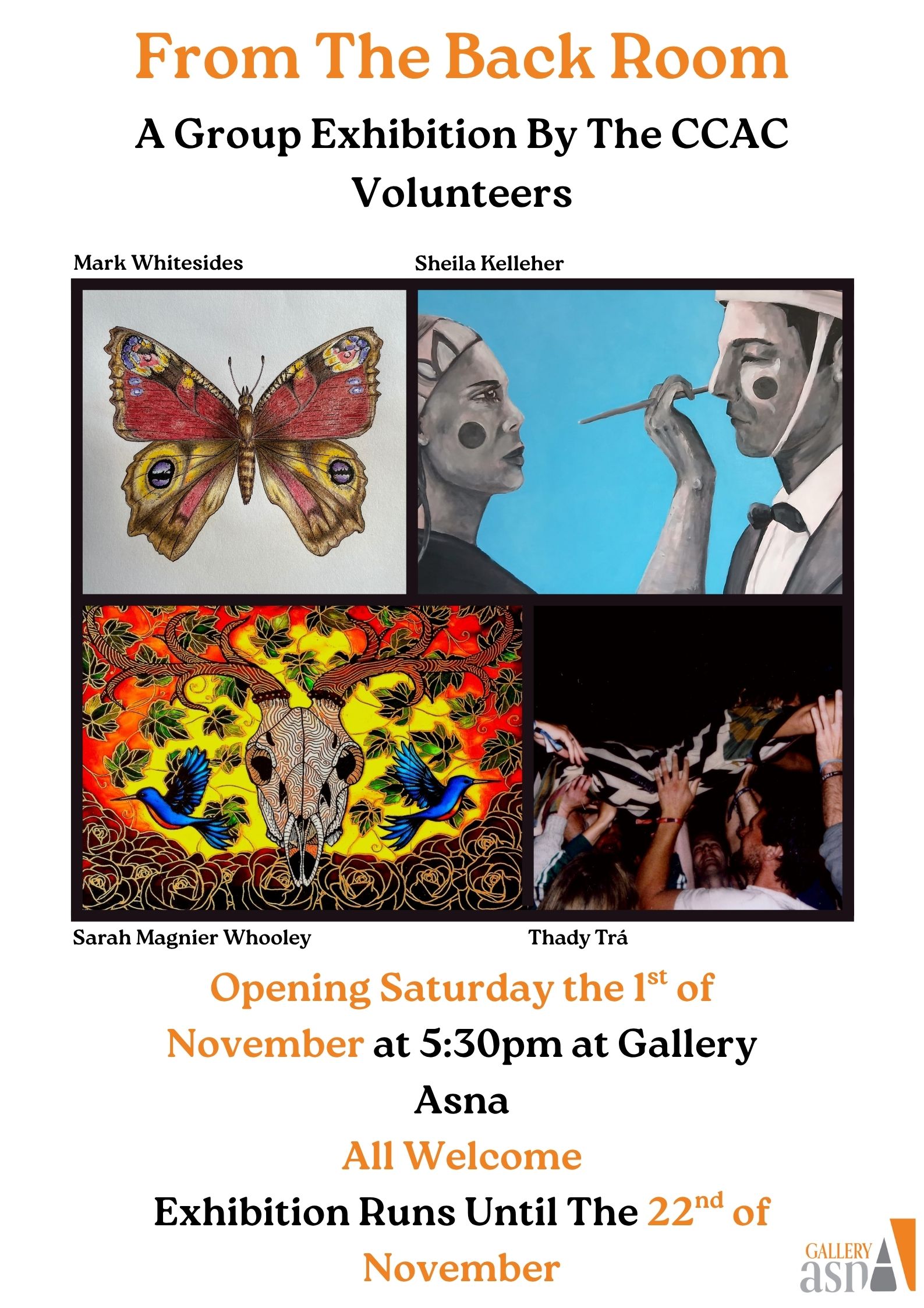 ‘from the back room’ a group exhibition by the CCAC Volunteers